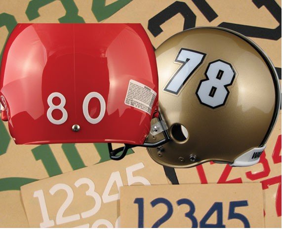 football helmet decals. Football Helmet Decals - Die