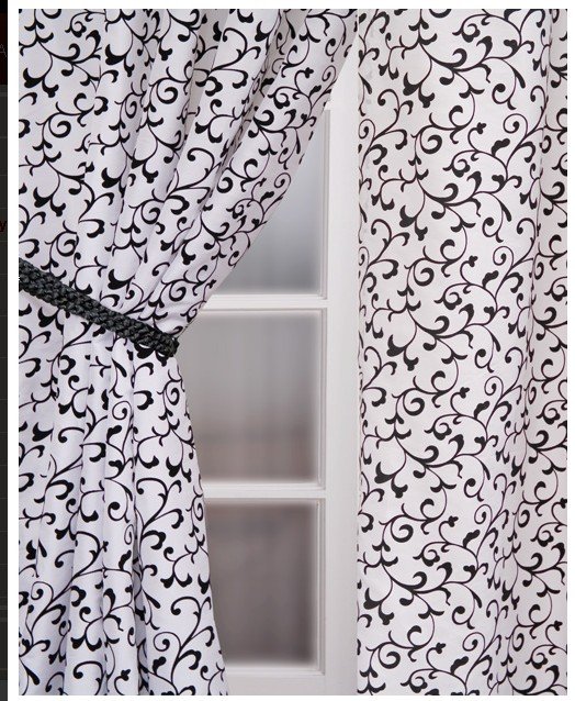 Black And White Curtains And Drapes. Drapes - Black amp; White