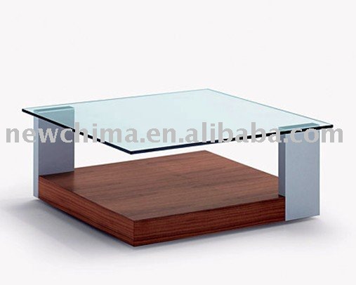 modern glass coffee table. Modern Wood and Glass Coffee