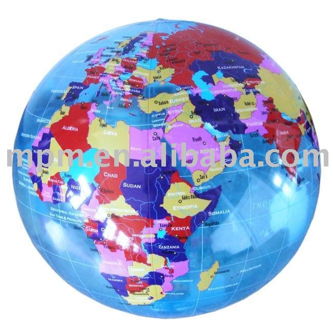 Inflatable+world+globe+australia