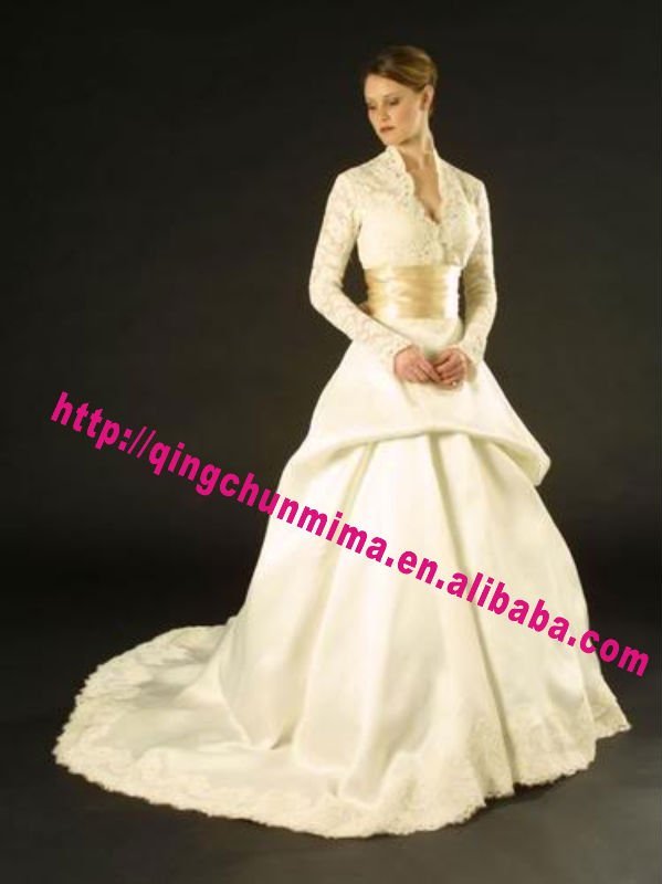 long sleeve wedding gowns 1 fast deliverygood quality 2 hand made beads