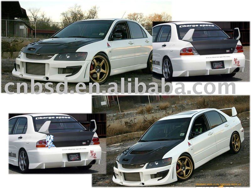 Body Kit for Mitsubishi Evo8 Evo9 of the GIALLA style and the CHARGESPEED 