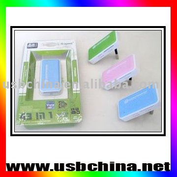 Smart Card Reader Slot. USB 5 SLOT card reader(China (Mainland))