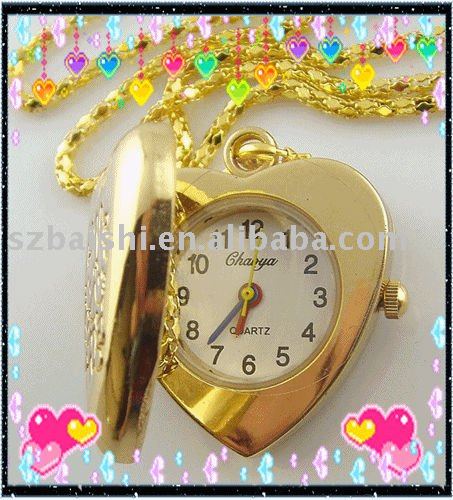Gold Love Heart Necklace. Cute Gold Heart Mark