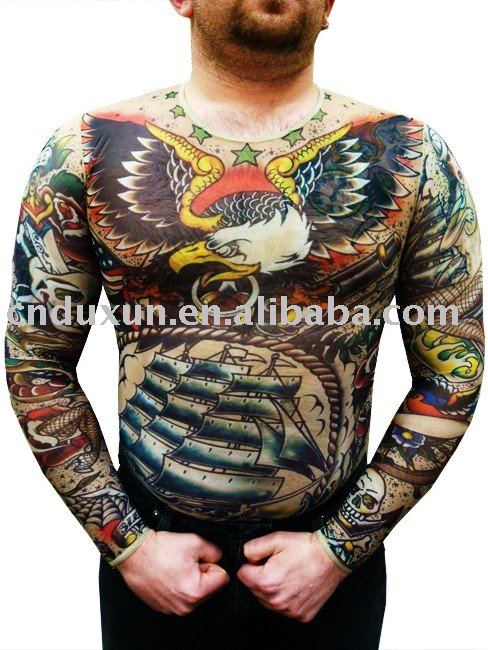 See larger image: Novelty skin Tattoo T-shirt. Add to My Favorites