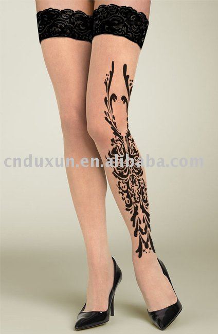 See larger image: Fahional Sexy Lace Tattoo Leggings. Add to My Favorites