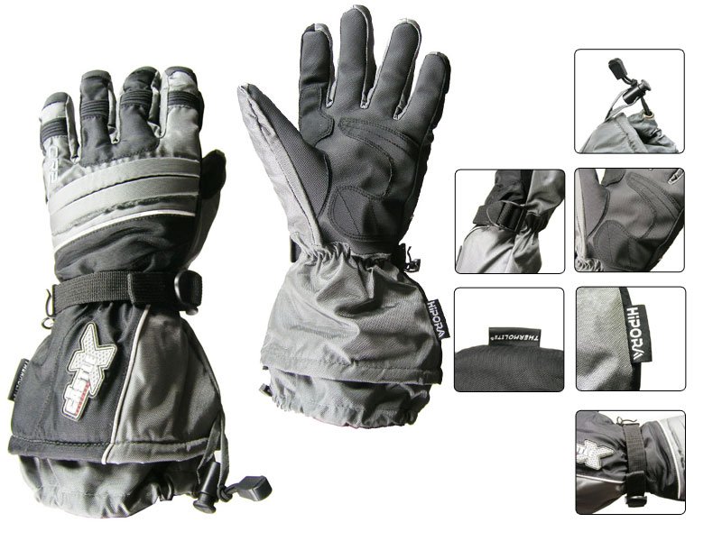 leather gloves for men. Winter men leather skiing