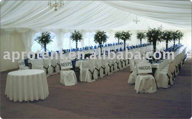 Our wedding tent's frame use hard pressed extruded aluminum alloy