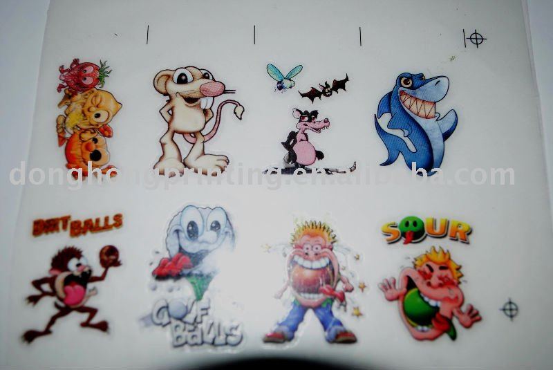 See larger image cartoon tattoo sticker