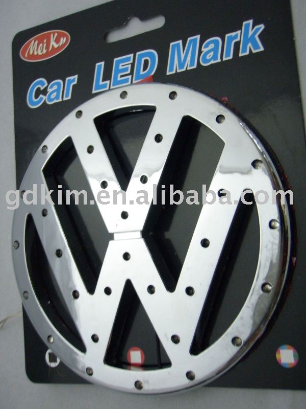 vw led car badgesemblemslogo for outo accessories