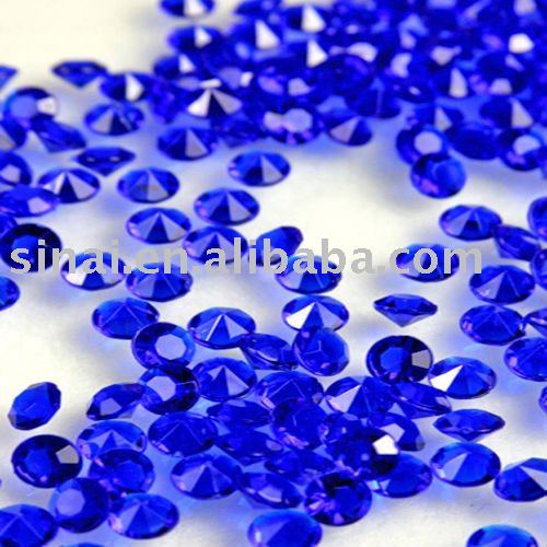 Dark Blue Diamond Confetti Wedding Table Scatter