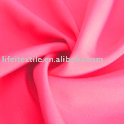 wedding polyester red color satin fabric