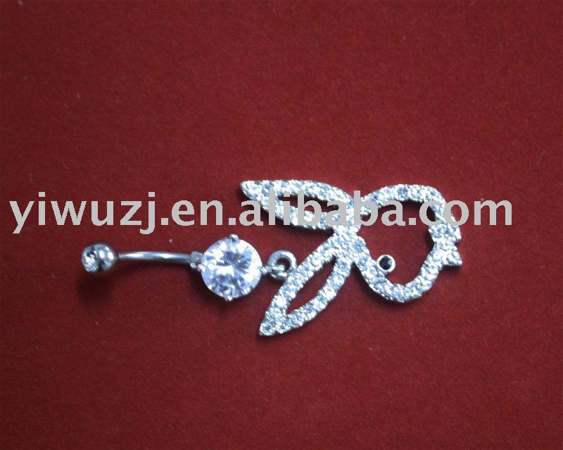 See larger image: Play boy Navel Belly Navel Piercing Jewelry