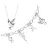 Fashion jewelry 925 sterling silver necklace jewelry set