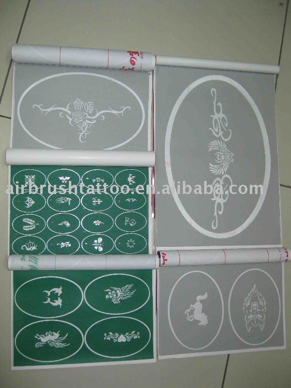 The ABD TAT-SET13 airbrush tattoo stencils also have 116 great designs.