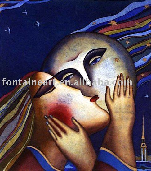 abstract paintings of love. Abstract Figure oil painting