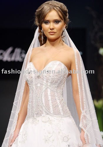 YS230 2011 stylish arabic Slovakia Crystals muslim wedding dresses