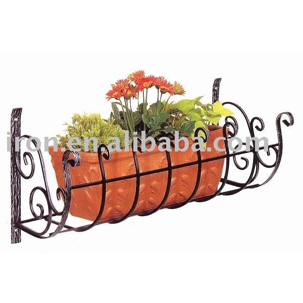 Iron Flower Planter Boxes Stands