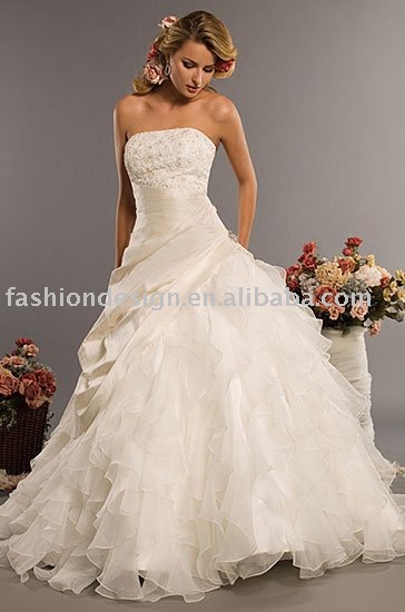 2010 high quality off white wedding dressescustom made bridal wedding gowns 