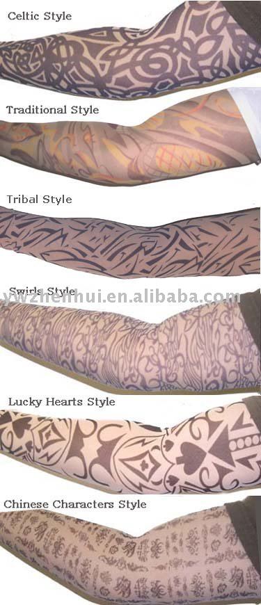 See larger image: sleeve tattoo tribal, Tattoo Panty-Hose, Tattoo Leggings, 