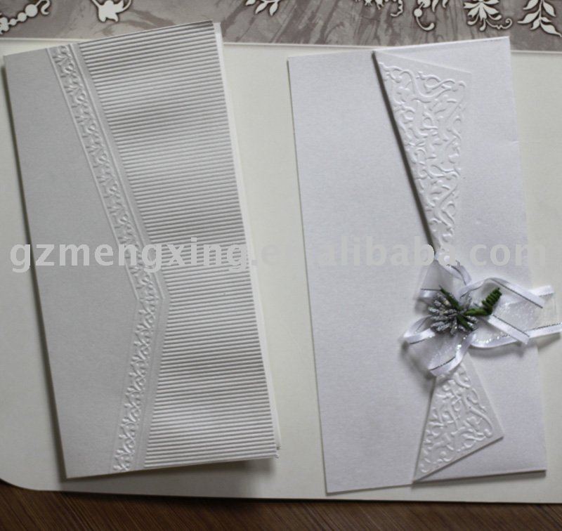 wedding invitation card designs with embossed couple