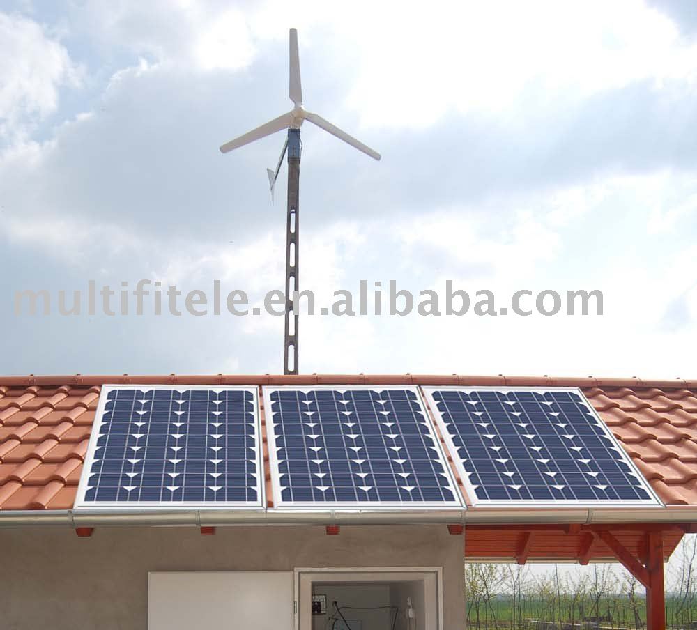 Solar Wind Hybrid Power System 3000W