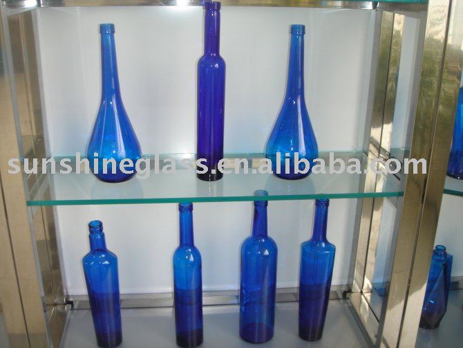 Glass Bottle Supplier. blue vodka glass bottle