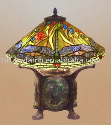 Tiffany Stain Glass on Tiffany Dragonfly Stained Glass Cluster Table Lamp Artistic Lighting