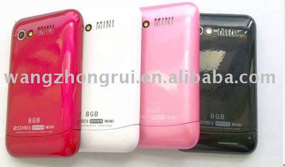 See larger image: Cheapest Mini W108 Quad-band touch screen mobile phone
