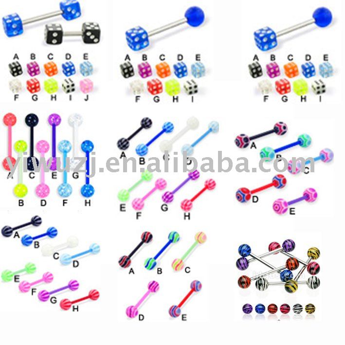 See larger image: BODY JEWELRY DICE TONGUE PIERCING RINGS See larger image: BODY JEWELRY DICE TONGUE PIERCING RINGS
