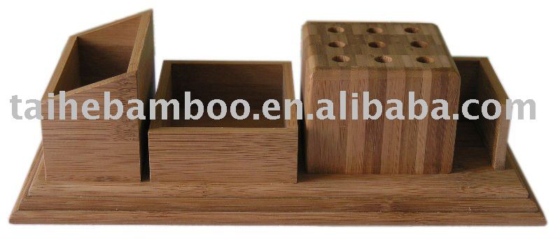 desk tidy wood. Bamboo Desk Tidy(China