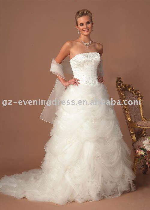 High Fashion organza Wedding Dress