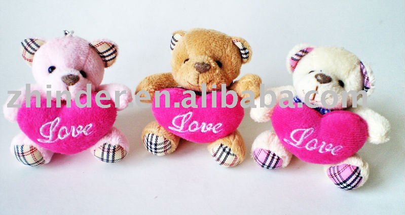 valentines day teddy bear. 6.5cm plush teddy bears with