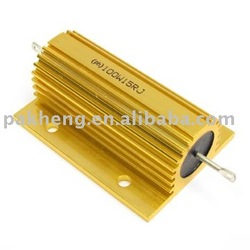 Power Resistors with Gold Aluminum housed wirewound