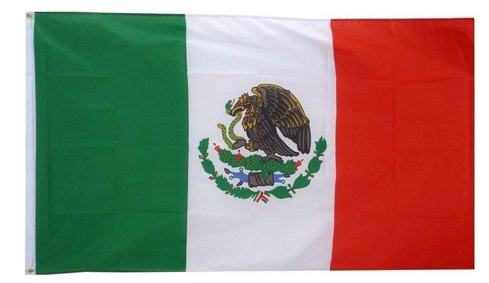 mexico flag coloring page. Customizable mexican flag