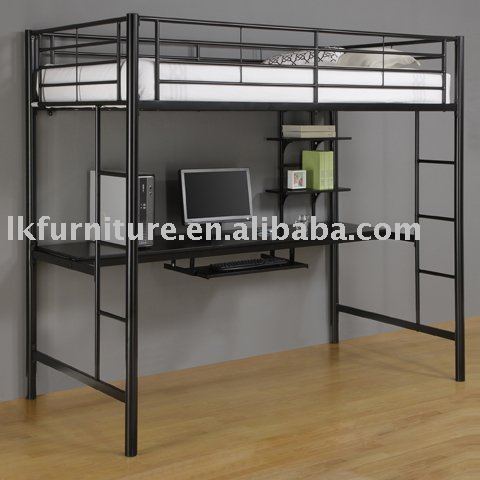 metal desk bed