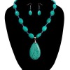 Turquoise stones beads necklace Sets &s2