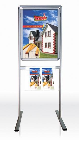 poster display stand with brochure holder poster frame