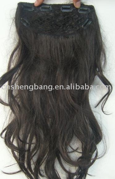 100 human hair pieces with