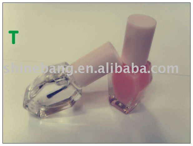 Baby pink nail polish with pink nail polish. Baby pink nail polish with