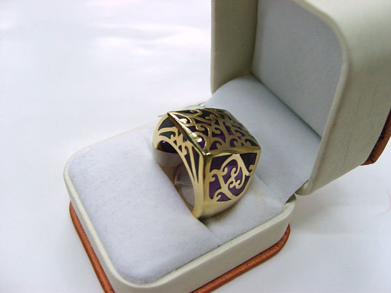 Arab style ring platinum plating wedding ring