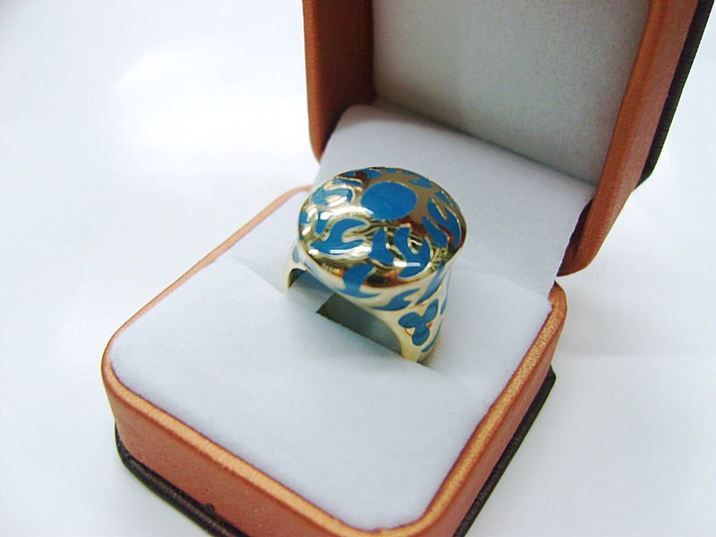 Arab style ring platinum wedding ring cubic zircon jewelry copper alloy
