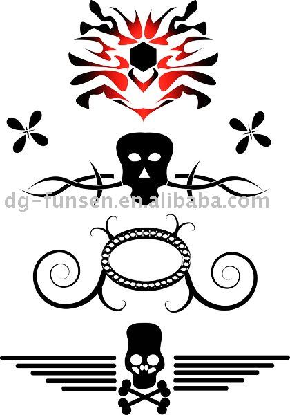 Skeleton Transfer Tattoos 1