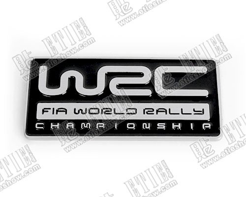 WRC aluminum Car logo sticker