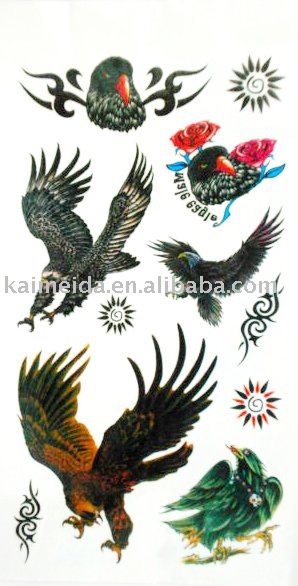 See larger image: Eagle Design Body Water Tattoo. Add to My Favorites.