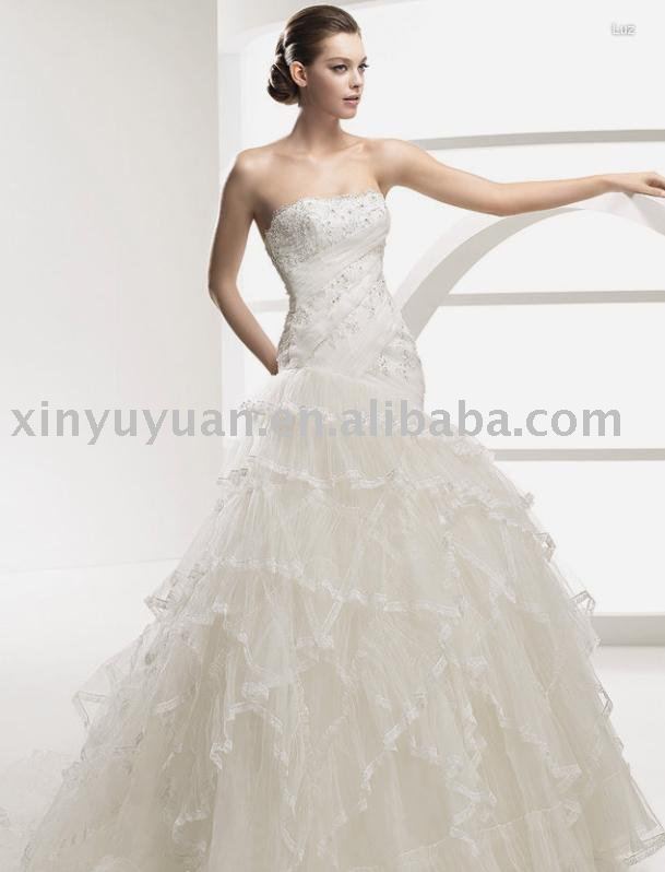snow white fairy from dreamland 2010 fashion wedding gown LSW025