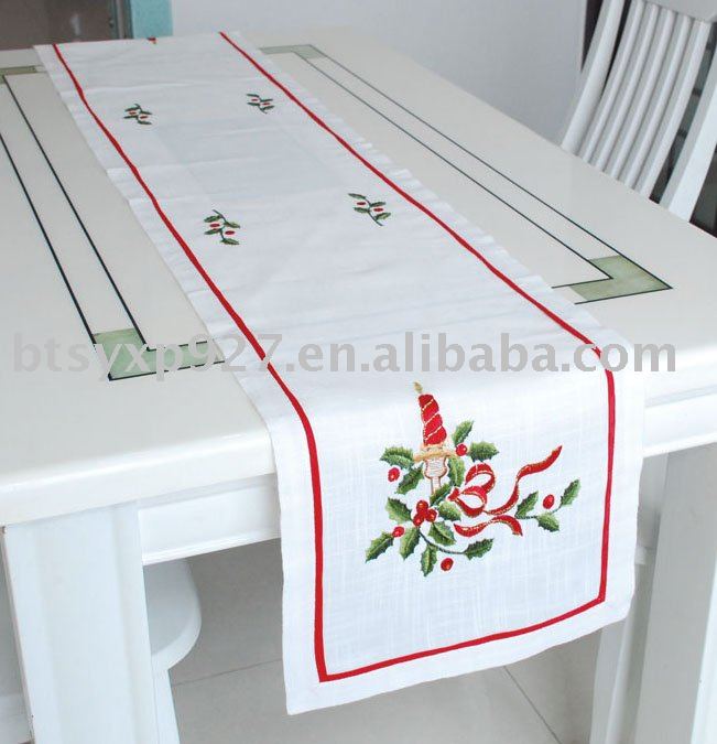 See larger image christmas embroidered table runner