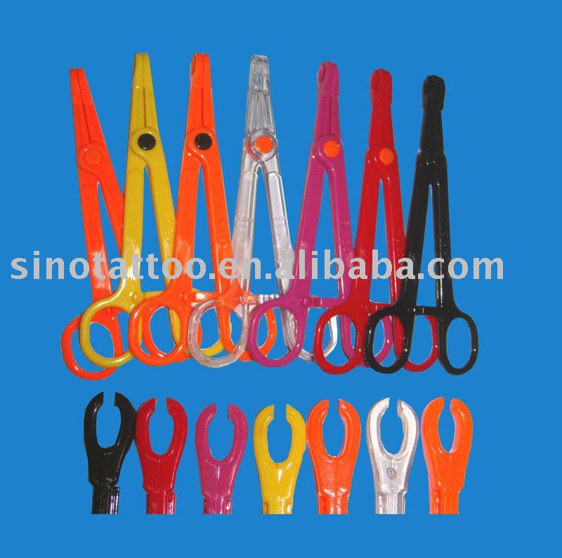 Plastic ScissorBody Piercing disposable tattoo piercing tools