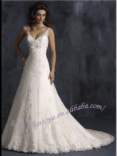 Aline Wedding Dress with Lace Straps BD183