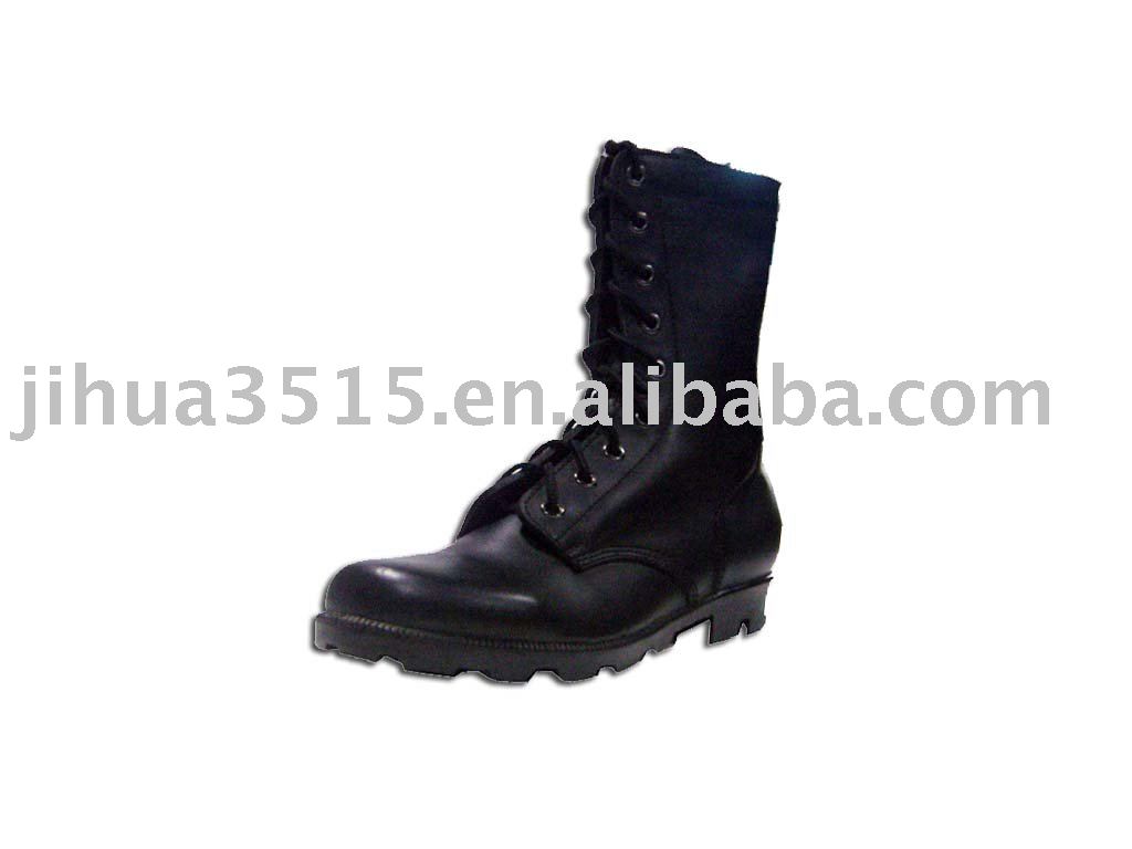 Leather Military Boots